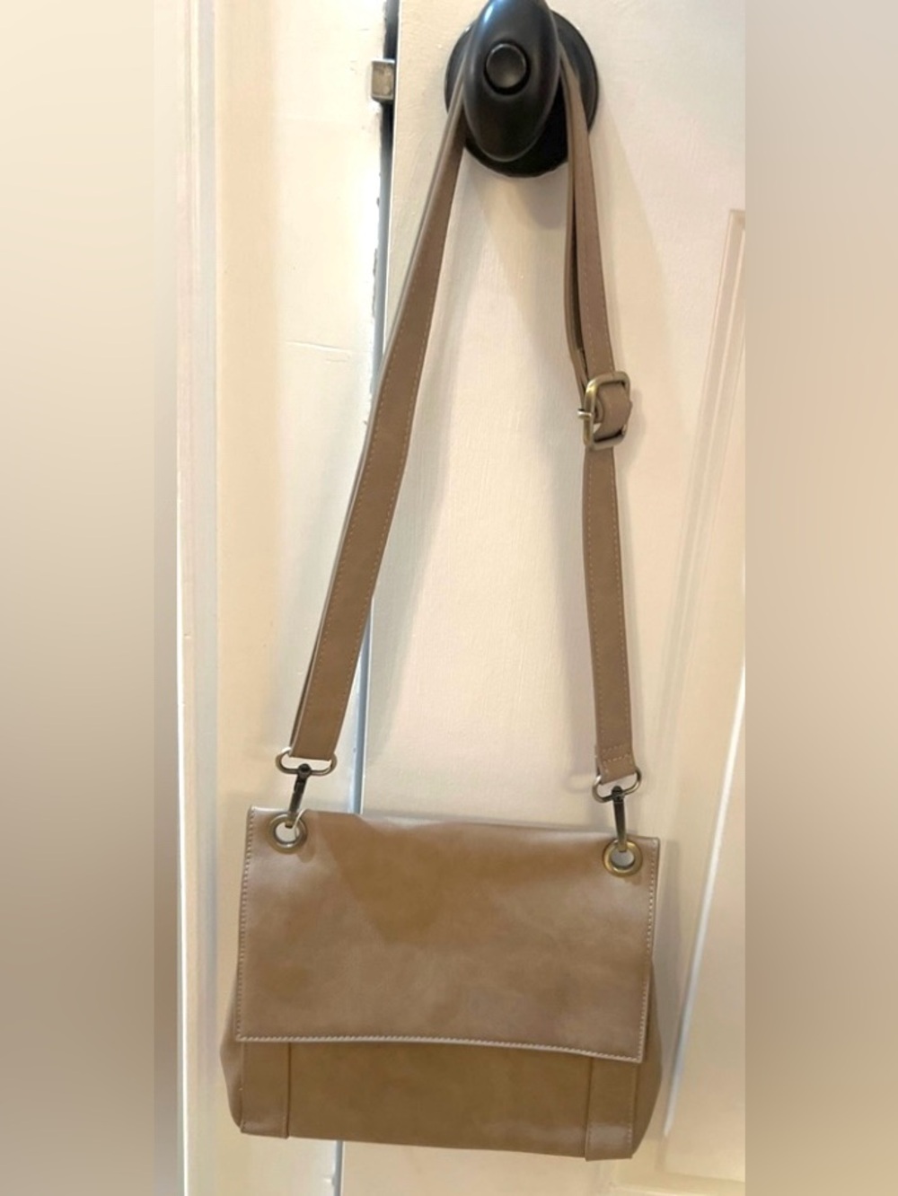 Joy Susan Taupe Crossbody Bag - Neutral Tan